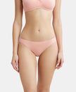 Medium Coverage Micro Modal Elastane Bikini With Concealed Waistband and StayFresh Treatment - Candlelight Peach-1