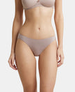 Medium Coverage Micro Modal Elastane Bikini With Concealed Waistband and StayFresh Treatment - Mocha-1