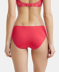 Medium Coverage Micro Modal Elastane Bikini With Concealed Waistband and StayFresh Treatment - Ruby-3