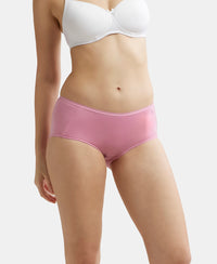 Full Coverage Micro Modal Elastane Full Brief With Exposed Waistband and StayFresh Treatment - Cashmere Rose-6