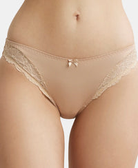 Medium Coverage Soft Touch Microfiber Elastane Lace Styled Bikini With StayFresh Treatment - Light Skin-7