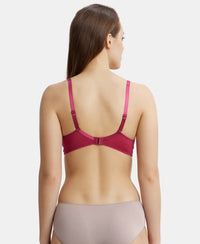 Wirefree Padded Microfiber Elastane Full Coverage T-Shirt Bra with Magic Under Cup - Anemone-3