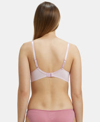 Wirefree Padded Microfiber Elastane Full Coverage T-Shirt Bra with Magic Under Cup - Fragrant Lily-3