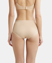 High Coverage Soft Touch Microfiber Elastane Full Brief with No Visible Pantyline - Skin-3