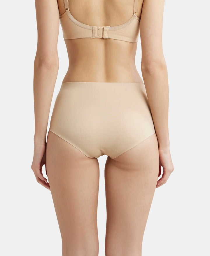 High Coverage Soft Touch Microfiber Elastane Full Brief with No Visible Pantyline - Skin-3