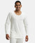 Super Combed Cotton Rich Full Sleeve Thermal Undershirt with StayWarm Technology - Off White-1