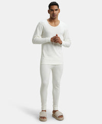 Super Combed Cotton Rich Full Sleeve Thermal Undershirt with StayWarm Technology - Off White-6