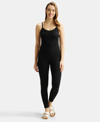 Super Combed Cotton Rich Thermal Camisole with StayWarm Technology - Black-4