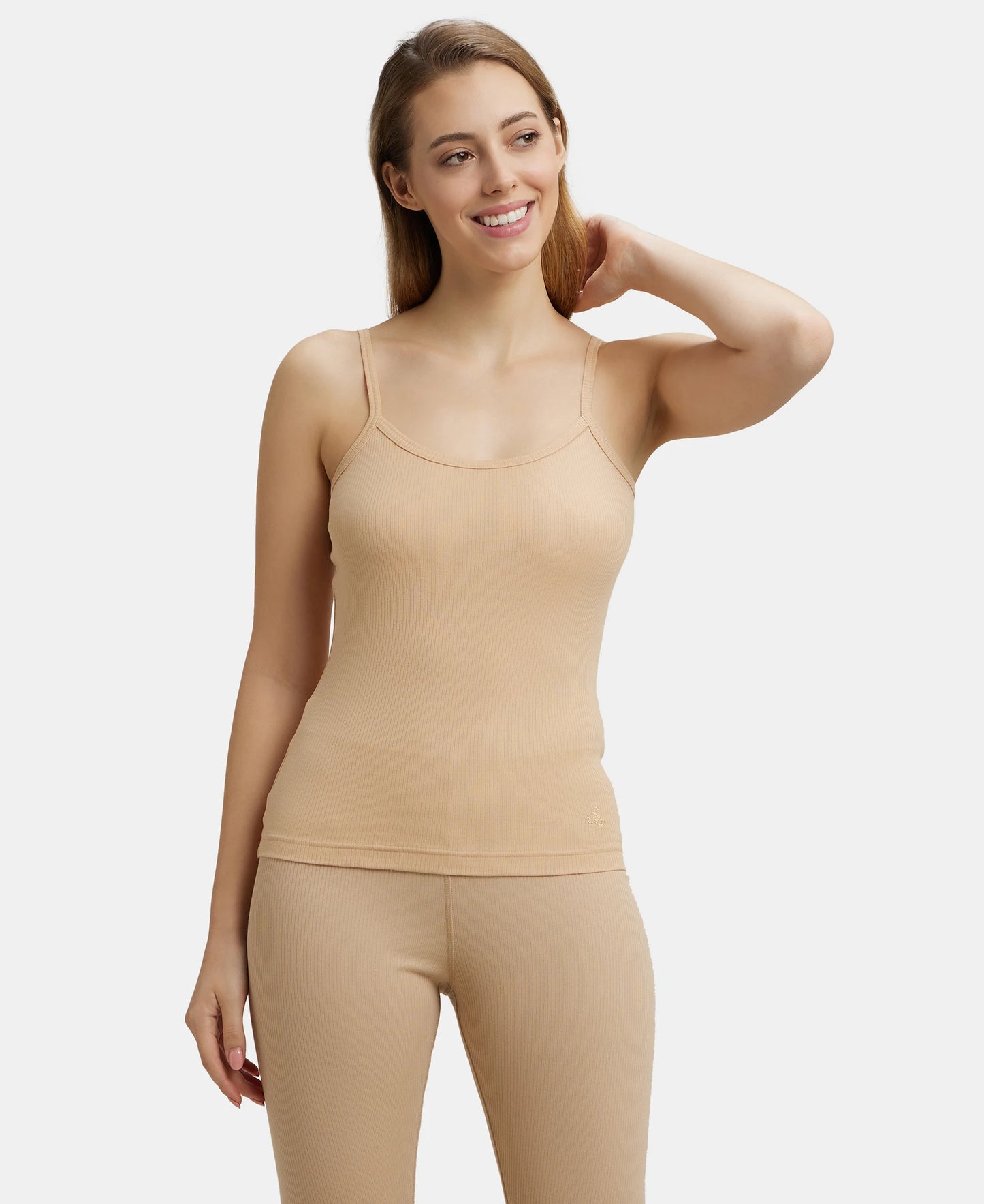 Super Combed Cotton Rich Thermal Camisole with StayWarm Technology - Skin-5