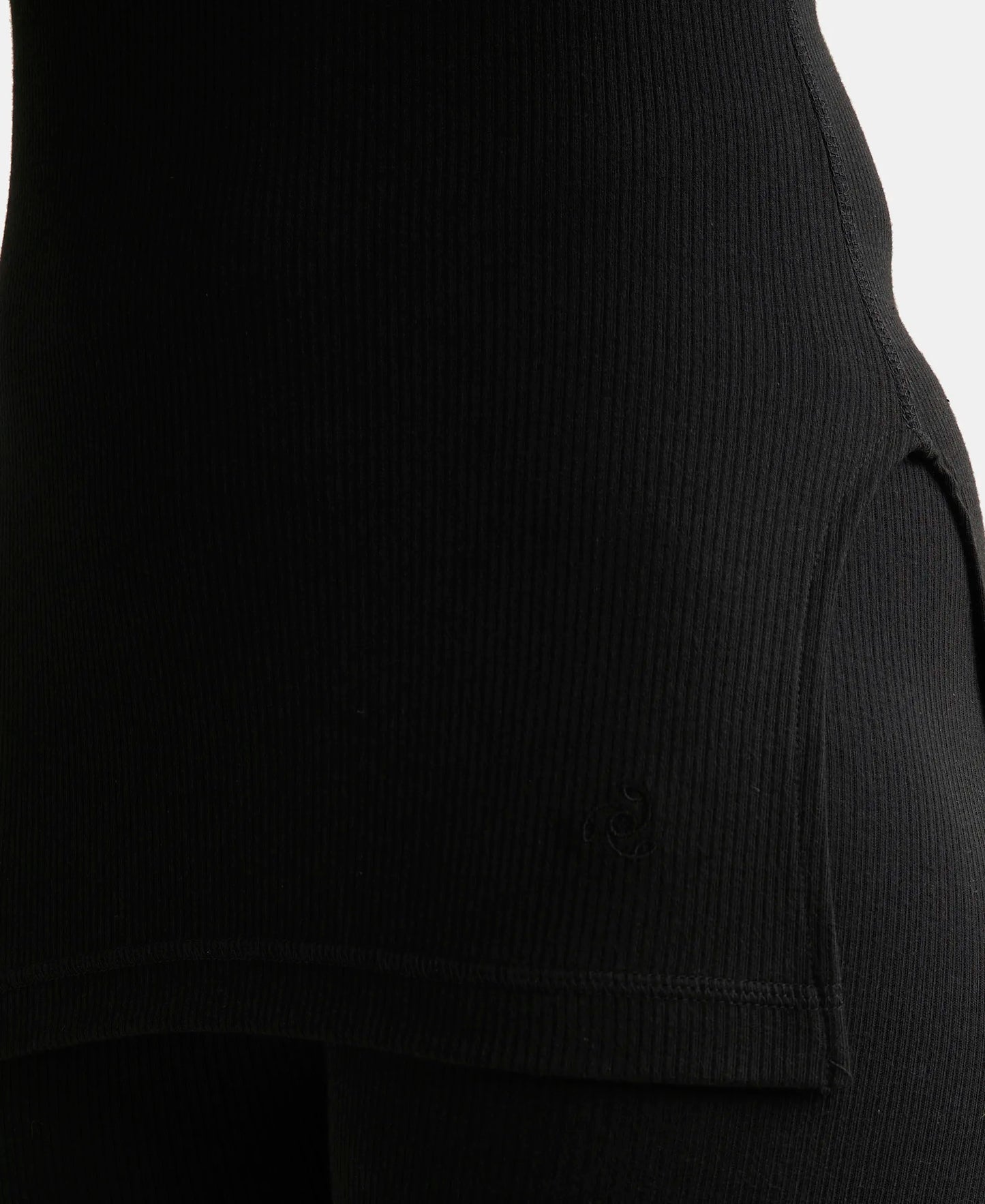 Super Combed Cotton Rich Three Quarter Sleeve Thermal Top with StayWarm Technology - Black-7