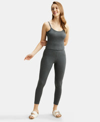 Super Combed Cotton Rich Thermal Leggings with StayWarm Technology - Charcoal Melange-6