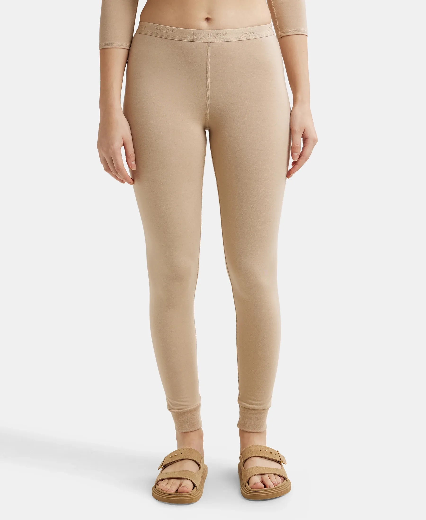 Buy Soft Touch Microfiber Elastane Stretch Leggings with StayWarm Technology Skin 2523 Jockey India