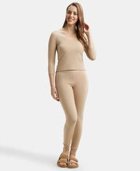 Soft Touch Microfiber Elastane Stretch Leggings with StayWarm Technology - Skin-6