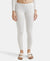 Soft Touch Microfiber Elastane Stretch Fleece Fabric Thermal Leggings with StayWarm Technology - Light Bright White-1