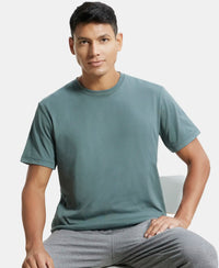 Super Combed Cotton Rich Round Neck Half Sleeve T-Shirt - Balsam Green-5