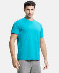 Super Combed Cotton Rich Round Neck Half Sleeve T-Shirt - Deep Atlantis-2