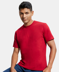 Super Combed Cotton Rich Round Neck Half Sleeve T-Shirt - Shanghai Red-5