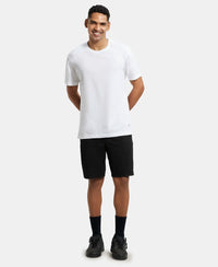 Super Combed Cotton Rich Round Neck Half Sleeve T-Shirt - White-4