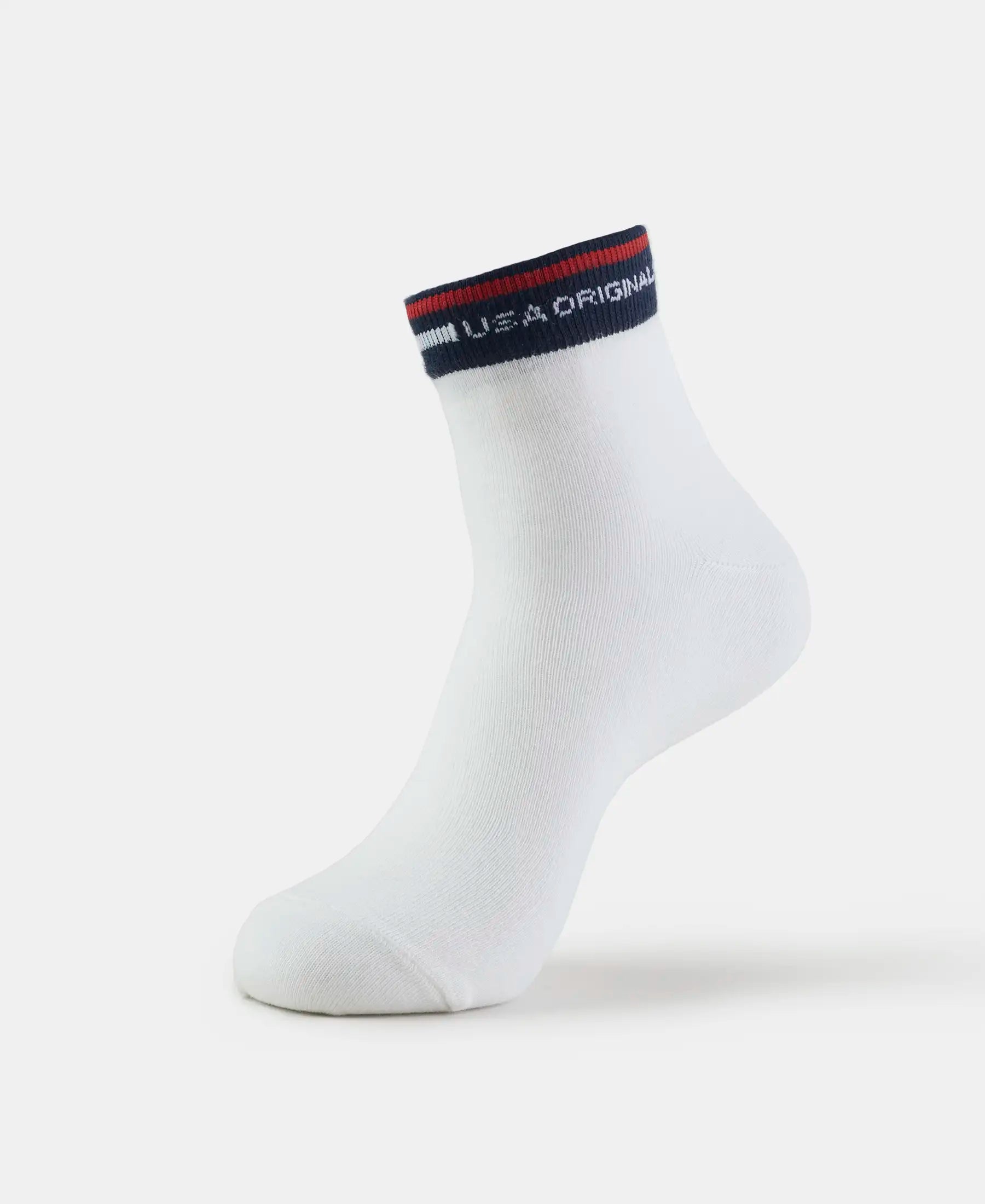 Buy Compact Cotton Ankle Length Socks with StayFresh Treatment - White 7002 | Jockey India