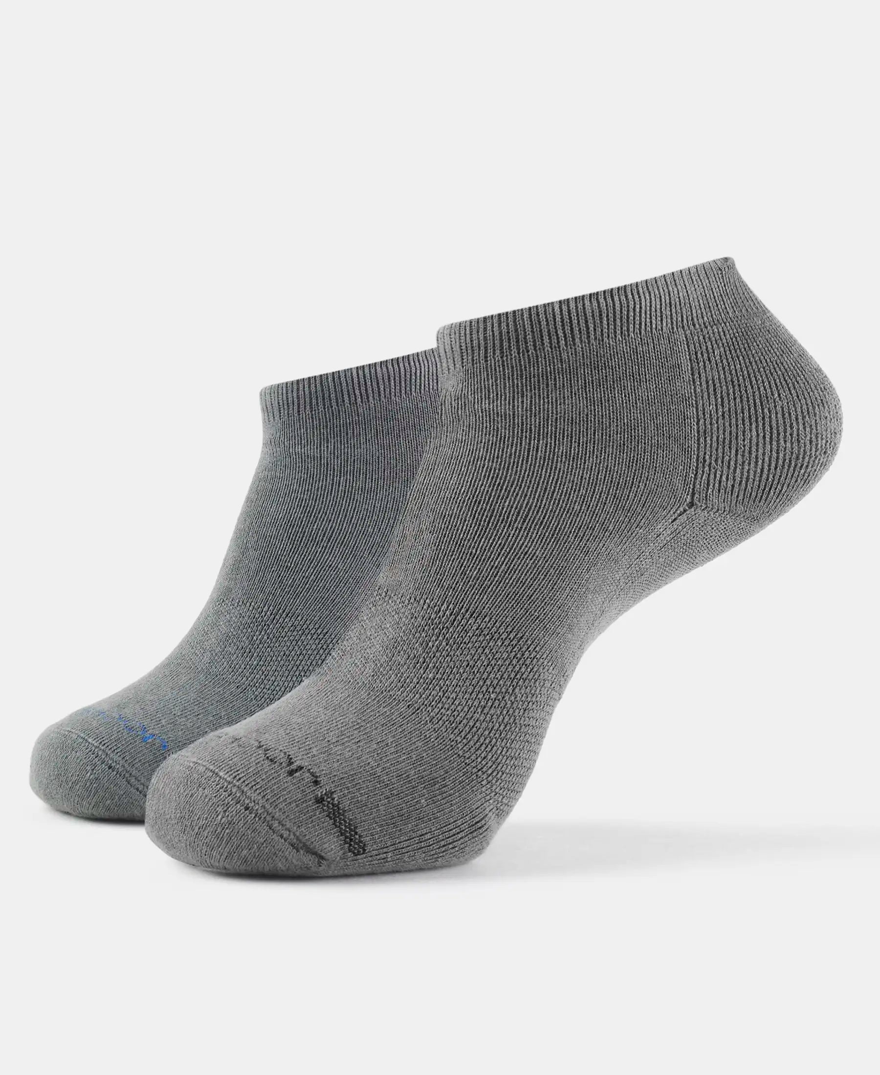 Buy Compact Cotton Low Show Socks with StayFresh Treatment Gunmetal (Pack of 2) 7605 Jockey India