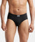 Super Combed Cotton Solid Brief with Ultrasoft Concealed Waistband - Black-1
