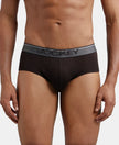 Super Combed Cotton Solid Brief with Ultrasoft Waistband - Brown-1