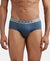 Super Combed Cotton Solid Brief with Ultrasoft Waistband - Deep Slate-1