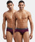 Super Combed Cotton Solid Brief with Ultrasoft Waistband - Wine Tasting-1