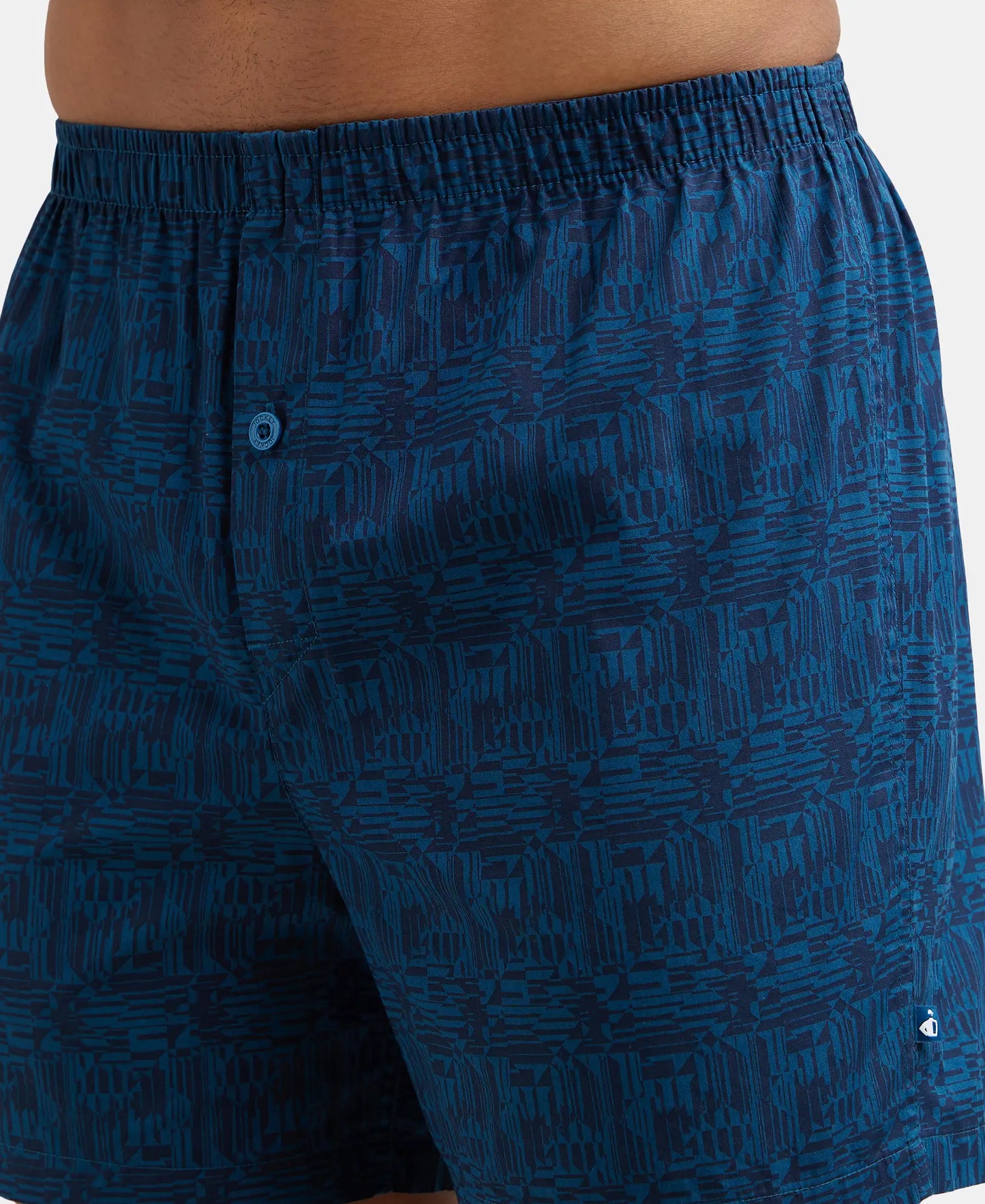 Super Combed Mercerized Cotton Woven Checkered Inner Boxers with Ultrasoft and Durable Inner Waistband - Mauve Wine & Seaport Teal-14