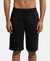 Super Combed Cotton Rich Regular Fit Shorts with Side Pockets - Black-1