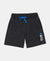 Super Combed Cotton Rich Graphic Printed Shorts - Black Snow Melange-1