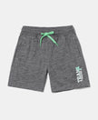 Super Combed Cotton Rich Graphic Printed Shorts - Deep Grey Slub-1