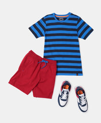 Super Combed Cotton Rich Graphic Printed Shorts - Shanghai Red-4
