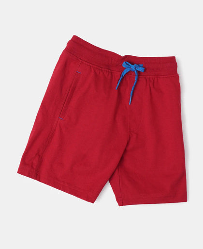 Super Combed Cotton Rich Graphic Printed Shorts - Shanghai Red-5