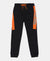 Super Combed Cotton Rich Graphic Printed Joggers with Ribbed Cuff Hem - Black-1