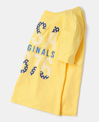 Super Combed Cotton Graphic Printed Half Sleeve T-Shirt - Beach Ball-5