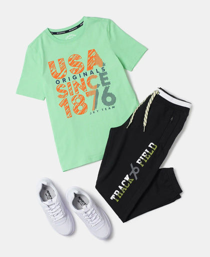 Super Combed Cotton Graphic Printed Half Sleeve T-Shirt - Spring Boutique Printed-5