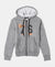 Super Combed Cotton Rich Fleece Fabric Graphic Printed Hoodie Jacket - Black Grindle-1