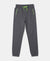 Super Combed Cotton Rich Graphic Printed Joggers with Elasticated Hem - Gunmetal-1