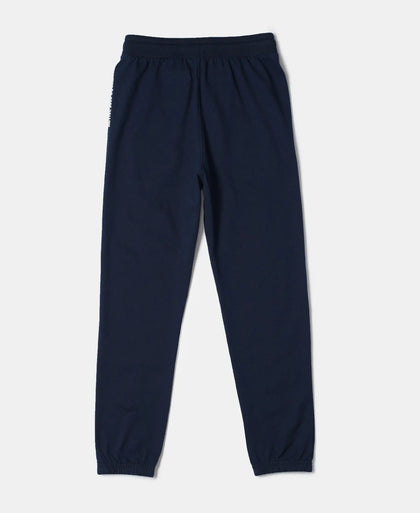 Super Combed Cotton Rich Graphic Printed Joggers with Elasticated Hem - Navy-2