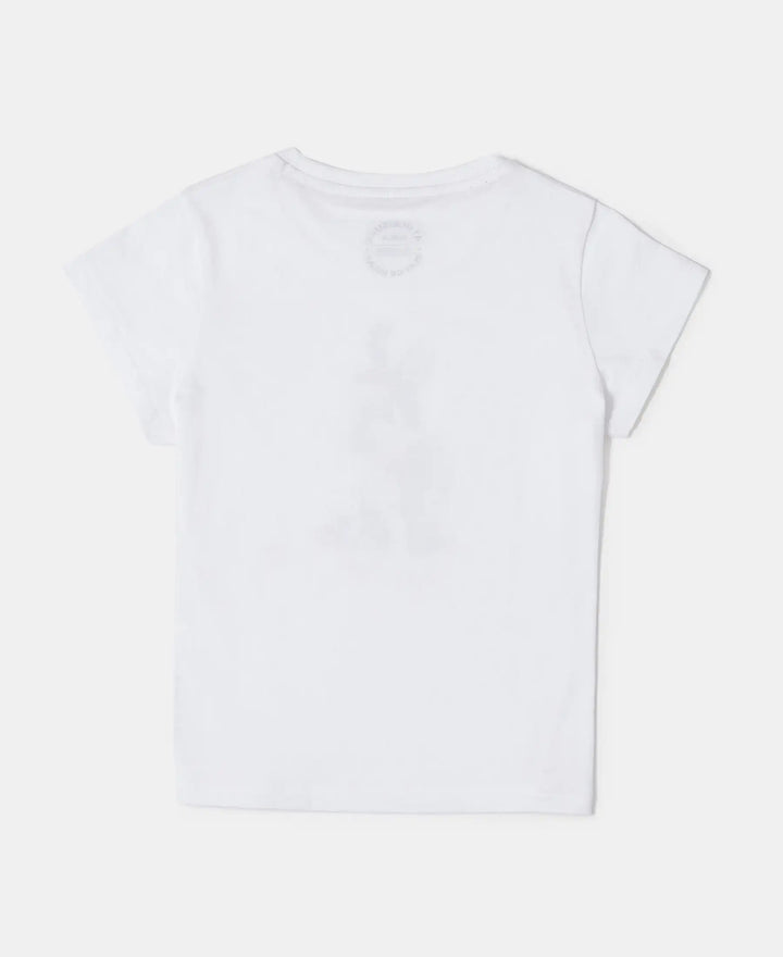 Super Combed Cotton Graphic Printed T-Shirt - White-2