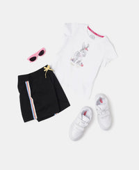Super Combed Cotton Graphic Printed T-Shirt - White-4