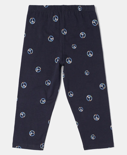 Super Combed Cotton Elastane Capri - Cosmic Sapphire-1