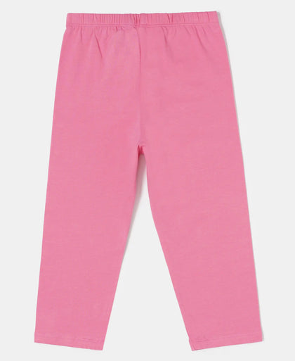 Super Combed Cotton Elastane Capri - Pink Carnation - Pink Carnation-2