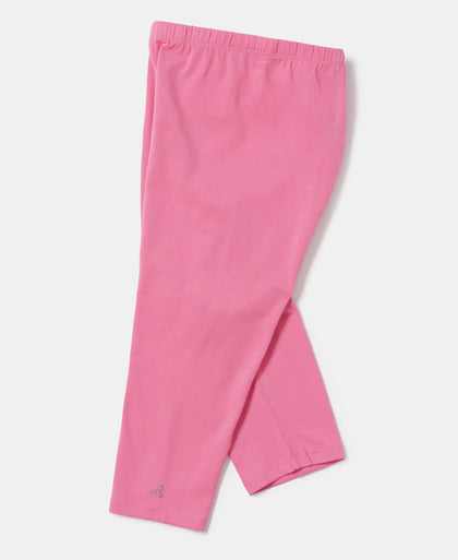 Super Combed Cotton Elastane Capri - Pink Carnation - Pink Carnation-5