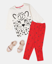 Super Combed Cotton Elastane Three Quarter Leggings - Assorted-4