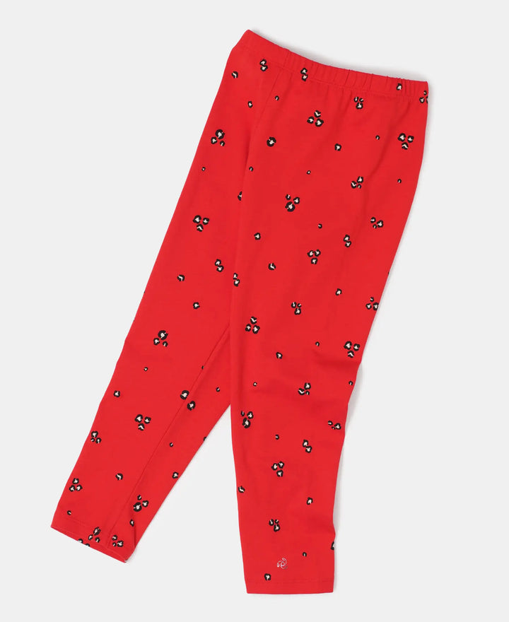 Super Combed Cotton Elastane Three Quarter Leggings - Assorted-5
