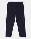 Super Combed Cotton Elastane Three Quarter Leggings - Cosmic Sapphire-1