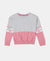 Super Combed Cotton French Terry Sweatshirt with Contrast Sleeve Taping - Light Grey Melange-1
