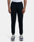 Super Combed Cotton Rich Slim Fit Jogger with Zipper Pockets - Black-1